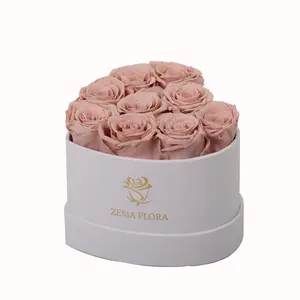 Blush preserved rose box
