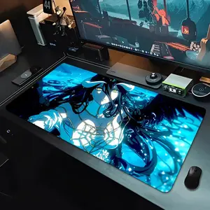 Albedo Anime Gaming Mouse Pad, 80x30CM Rubber Non-Slip Desk Mat, Long Table Protector Keyboard Pad for PC Home Office Gaming Accessories