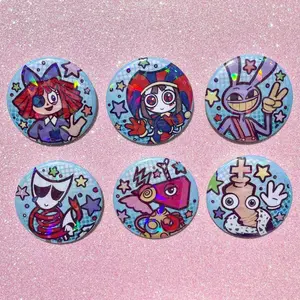 Digital Circus Button Pins!