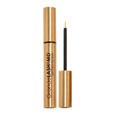 GrandeLASH-MD Eyelash Enhancing Serum (Bottle/Tube) - Lash Serum Growth, Peptides Blend, Vitamins Support Lash Care, Amino Acids, Hyaluronic Hydrate, Single-Stroke Application, Selfcare Beauty Skincare Eye Treatment for Fuller Look & Length Boost