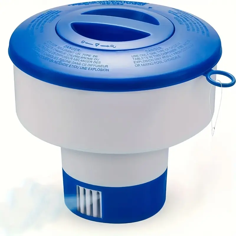 7-Inch Pool Float Chlorine Dispenser, Holds 3-Inch Tablets - Pool Chlorine Float, Balanced Chemical Dispenser [3 Tablet Capacity] 7-Inch Diameter Float