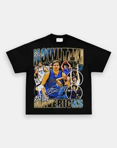 DIRK NOWITZKI TEE, Classic 90s Graphic Tee - Unisex - Vintage