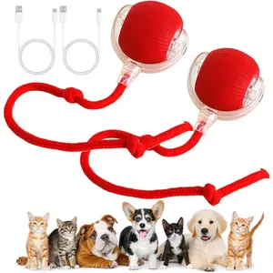 2 Packs Interactive Rolling Dog Ball,Electric Dog Ball Toy,2025 New Interactive Viral Rolling Balls for Dogs/Cat,360 °   Smart Automatic Rolling Balls Toy Rechargeable