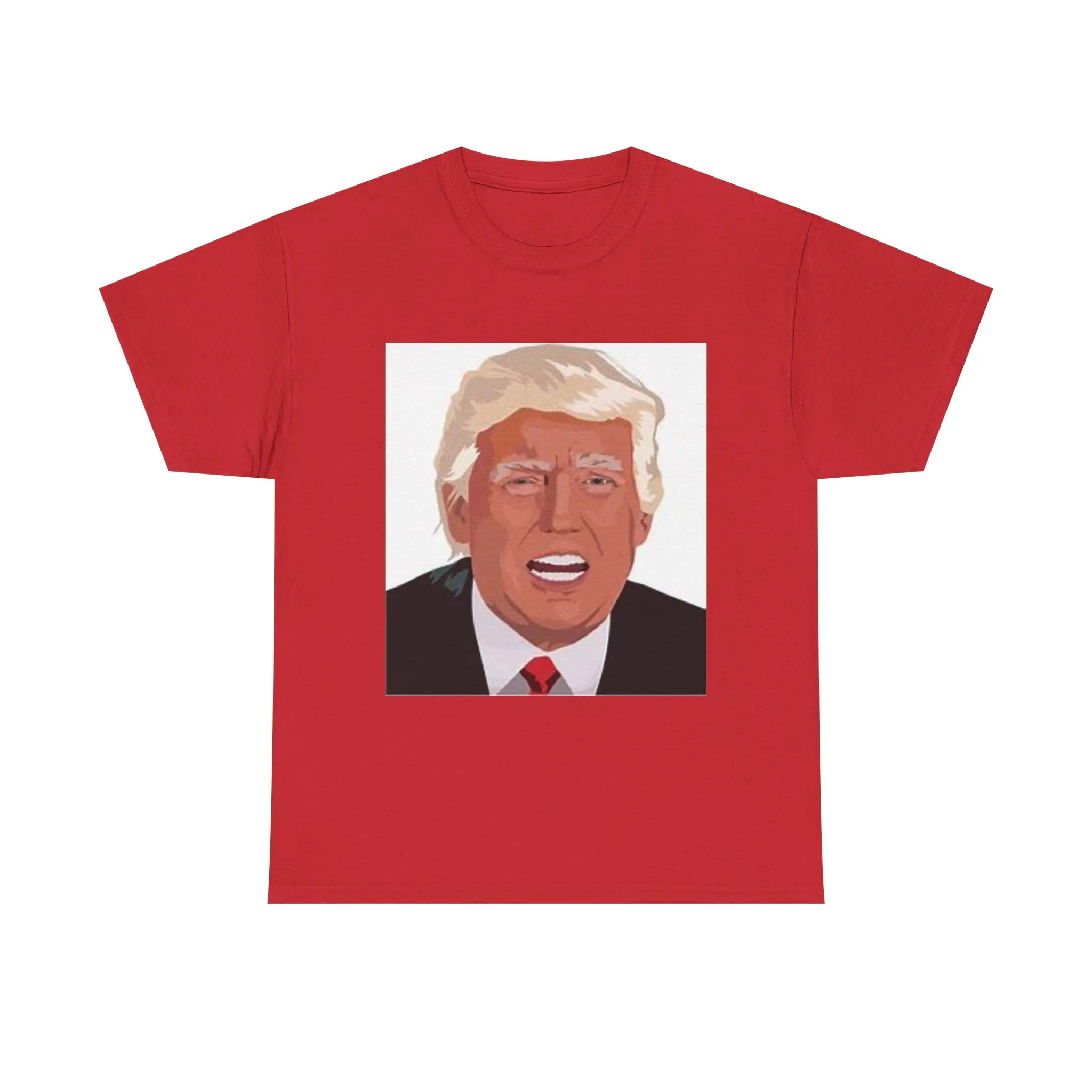 Funny Political Tee - Unisex Cotton Shirt with Iconic Design, Gift for Election Lovers, Casual Wear, Campaign Events, Humor Apparel Fabric Menswear Top Prints round neck full color tee shirt