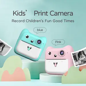 Kids' Print Camera - Blue or Pink - Capture Children's Happy Moments - Easy to Use & Instant Printing - Perfect for Memorable Moments