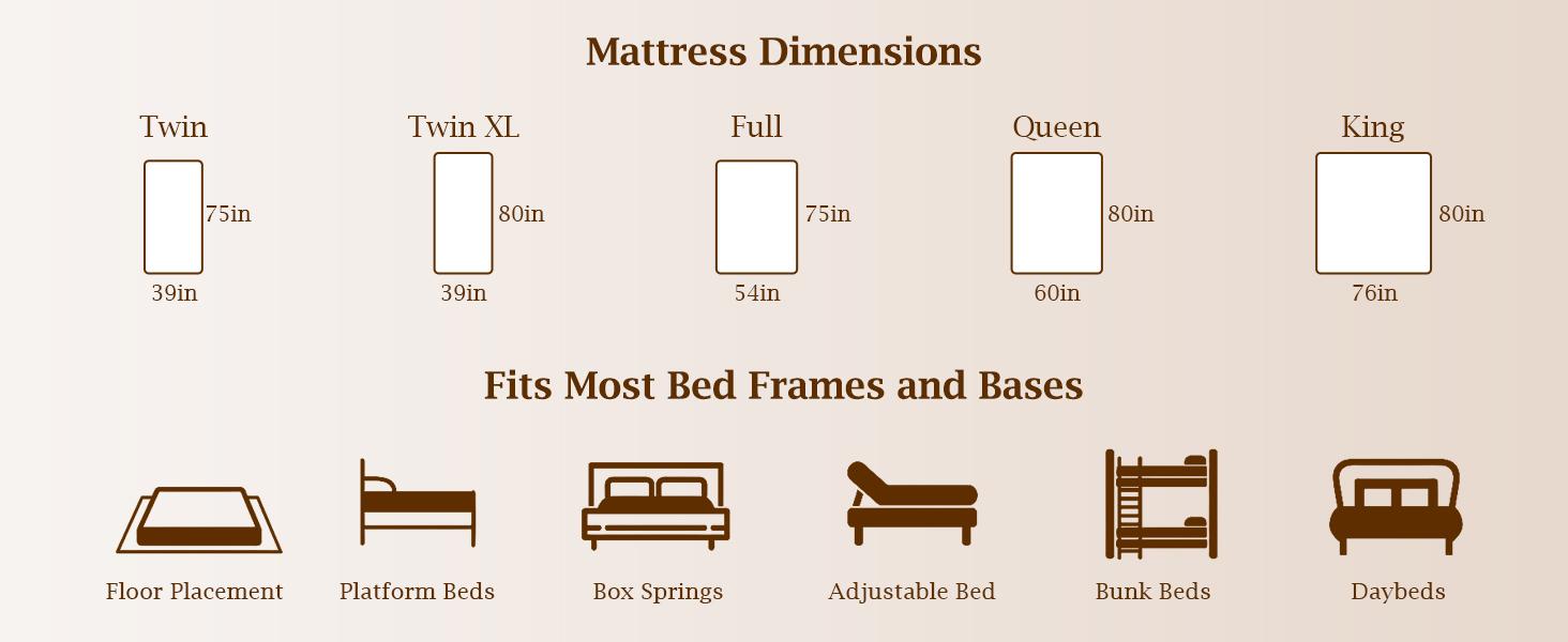 King Mattress 12 Inch Medium Firm Hybrid Mattress Isolation & Extra Edge Support |  Ergonomic Design — Available | Memory Foam & Pocket Springs for Pressure Relief, Motion in Twin/Twin XL/Full/Queen/King Sizes