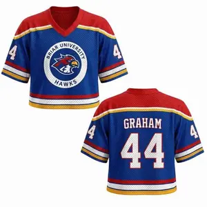 Off-Campus Hockey Romance Inspired Unisex Crop Top Jersey, Briar University Graham 44 For Fan Lover