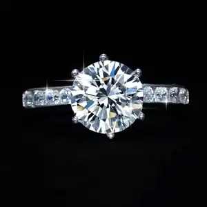[ # Y113] (Melanie) Synthetic Moissanite Fashion Jewelry Ring
