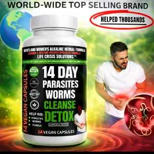 28 POWERFUL CAPSULES- CHRONIC & INFECTIIOUS DISEASES SPECIALIST MASTER HERBALIST HSV,FUNGUS, VIRUS,MOLD,CANDIDA, BLOOD PURIFIER, LYMPHATIC SYSTEM ORGANIC NATURAL CAFFEINE FREE HANDMADE 14 DAY TOTAL BODY PARASITE  WORM DETOX CLEANSE FLUSH CAPSULES