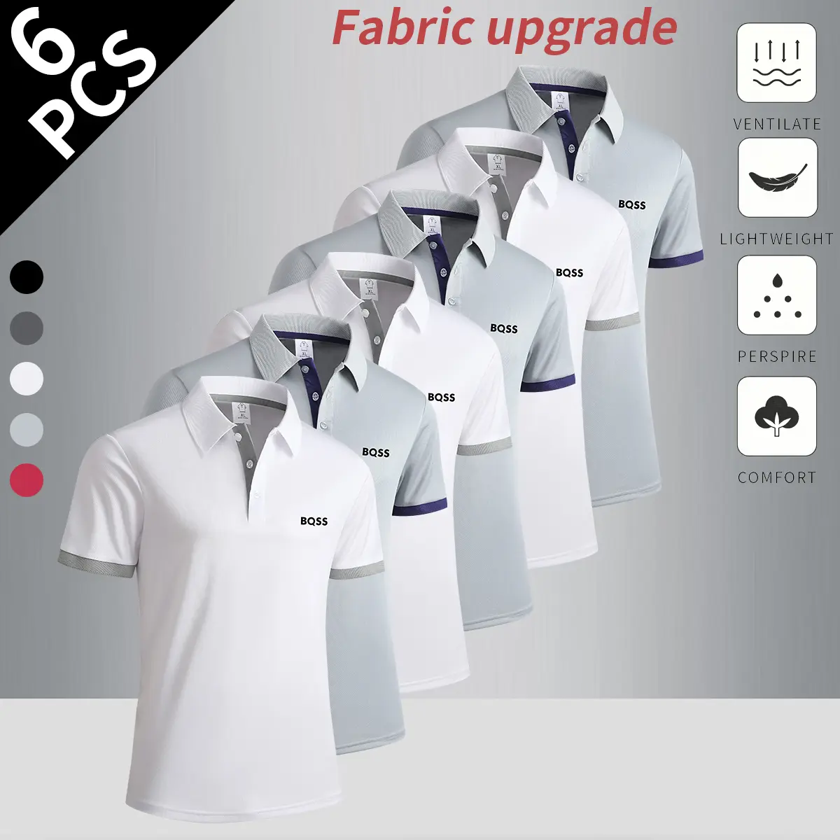 White + gray + white + gray + white + gray