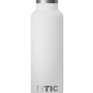 RTIC Journey Bottle Stainless Steel Vacuum Insulated w/Straw Cool Grey Glitter Drinkware Flask