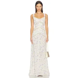 Lovers and Friends Livia Gown in Green & Pink Floral