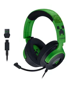 Razer Kraken V4 X Wired Gaming Headset - Minecraft Edition: USB, PS5 & Switch Compatible