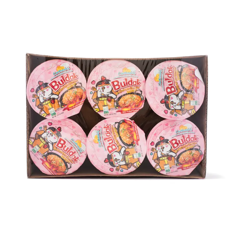 Samyang Buldak Ramen Carbonara Hot Chicken Flavor (6 Cup) 480 g
