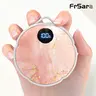 FrSara Hand Warmers Rechargeable, Hangable Electric Hand Warmer w/ 4000mAh Last 10 Hours, 3-Level Heat w/Strip, Light & Display, Gift for Outdoors Camping Hiking Skiing Raynauds & Christmas stocking stuffing