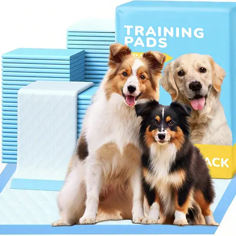 X-Large 100-Pack Puppy Training Pee Pads, Quick-Dry High-Absorbency Potty Mats with Leak-Proof Waterproof Base, Solid Potty Spot, Quick Wipe Cleanup, All-Season Pet Training Aid