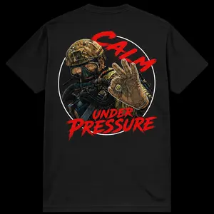 Men's Calm Under Pressure T-Shirt, Breathable Casual Menswear Top for Daily Wear