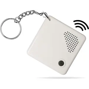 Talking Clock Keychain for Blind - Clear North American English Voice, time and Day of the Week, Alarm, for Visually Impaired, Elderly or Blind