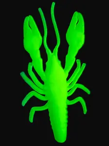 (Glow in the Dark) Yellow Chartreuse Craw – 3.5” 8-pack