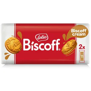 Sandwich Cookies, Biscoff Cream, 22 Cookies per pack, 7.76 Ounce