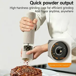 Manual Pepper Grinder, Adjustable Coarseness Spice Mill for Kitchen Cooking