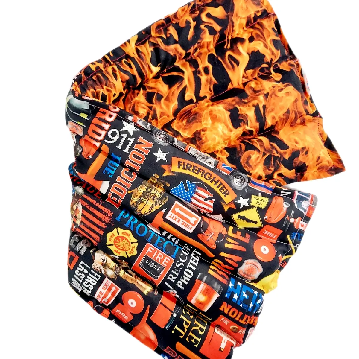 Therapeutic heating-cooling rice bag, heat pad, cold pack, rice bag, heat therapy, pain relief, massage therapy, Fire fighter