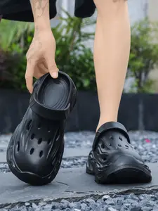Unisex Detachable Heel Strap Clogs: Slip-On Lazy Shoe, Soft Breathable Casual Sandals