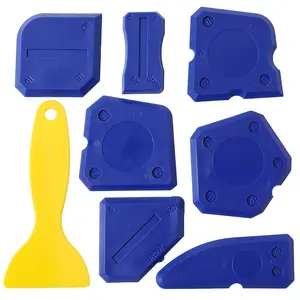 8-Piece Caulk Kit - Sealant Silicone Finishing Tools for Grout & Sealing (Blue)