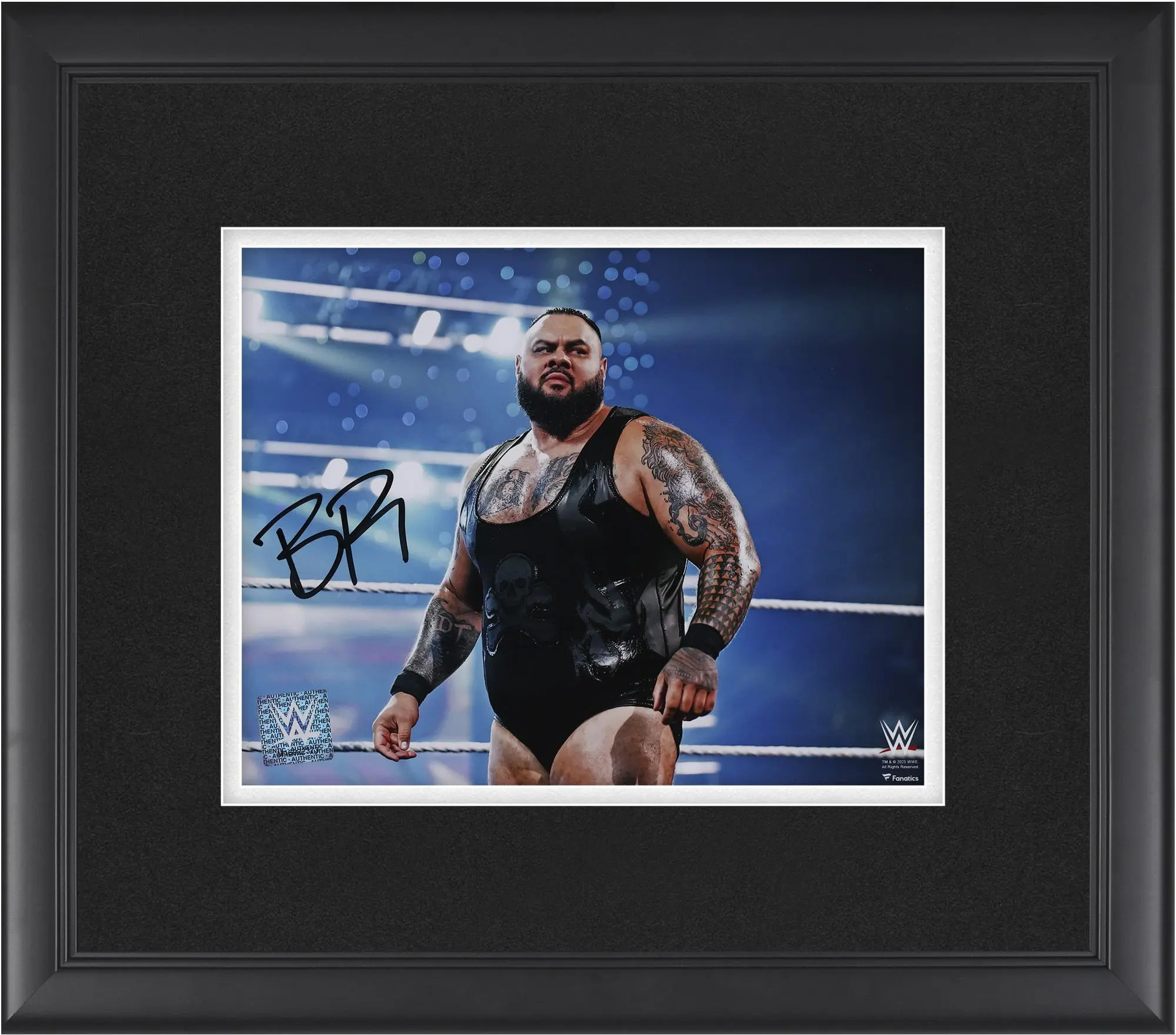 Bronson Reed WWE Framed Autographed 8" x 10" Standing In-Ring Photograph - Fanatics Authentic Certified