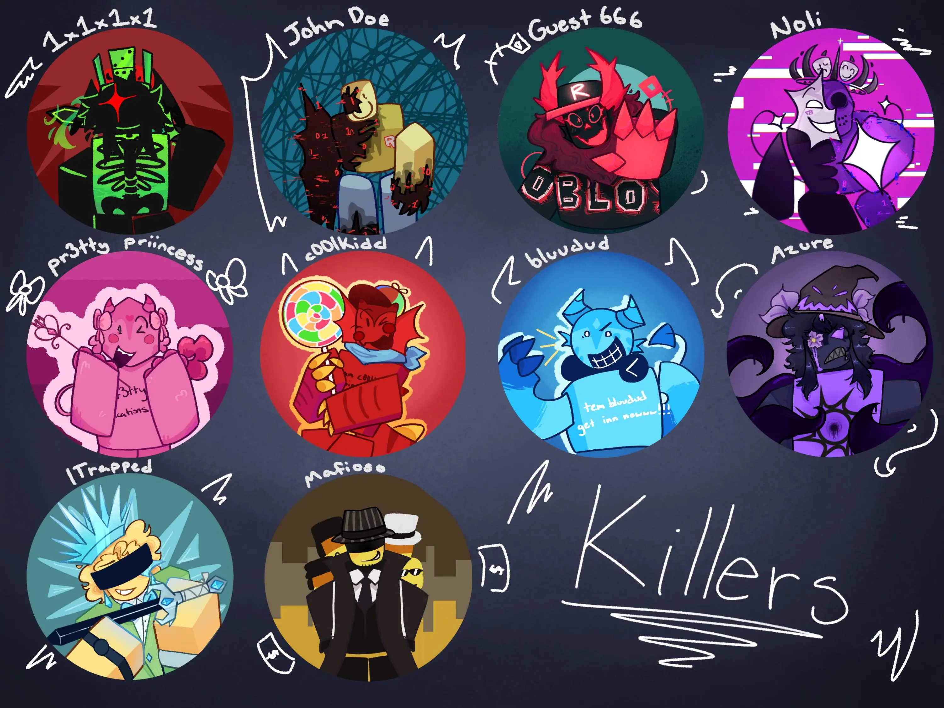 Forsaken Button Pins - Forsaken Roblox Buttons (Killers & Survivors ...