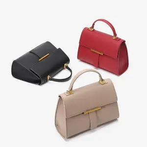 Women's Clutch Tote Handbag - Zipper Closure, Crossover, Detachable, Elegant, Gold Options, Convertible Shoulder/Crossbody Purse, Crossover Women's Handbags, Detachable Women's Handbags
