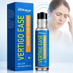Vertigo Ease Aromatherapy Roll-on by Basic Vigor- Essential Oils for Dizziness & Nausea - Lavender, Frankincense, Ginger, Peppermint - 10ml - Made in USA. HSA/FSA Eligible