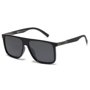 New Style Locs Thin Logo Black Frame Sunglasses with Black Lenses and Black Frame