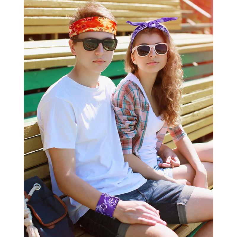 14PCS Paisley Print Bandanas for Men Women - Large Multicolor Scarves,Headbands Cowboy Hats - Soft Fabric,Versatile Fashion Accessories,Hair Bandana,Summer Headwear, Vibrant Scarf,Durable Headband, Head Wrap