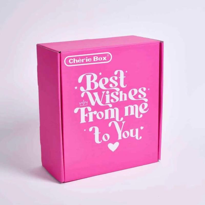 Cherie Box Gift Set for Women - Pink Tumbler, Eye Mask, Blanket, Socks, Candle & Card - Best Wishes & Special Occasions - Cozy & Stylish Gift