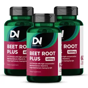 Divinity Nutra 3 Packs Beet Root Plus- Organic Beetroot Capsules for Blood Flow & Heart Health - 60 Vegan Capsules - US Formulated