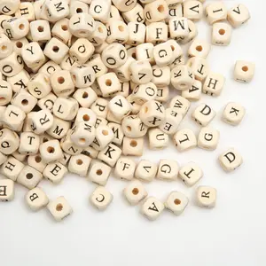 520 count Cube  Beads with Initial 26 Letters 10mm A-Z Square Alphabet  Beads for  Bracelet Making and DIY Crafts
