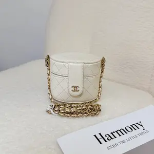 Pre-owned CHANEL Mini Quilted Lambskin CC Allure Vanity Case HK