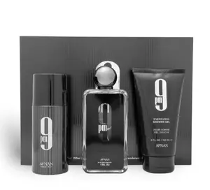 Afnan 9PM Eau De Parfum 100ml, Deodorant Spray 250ml & Shower Gel 200ml Gift Set
