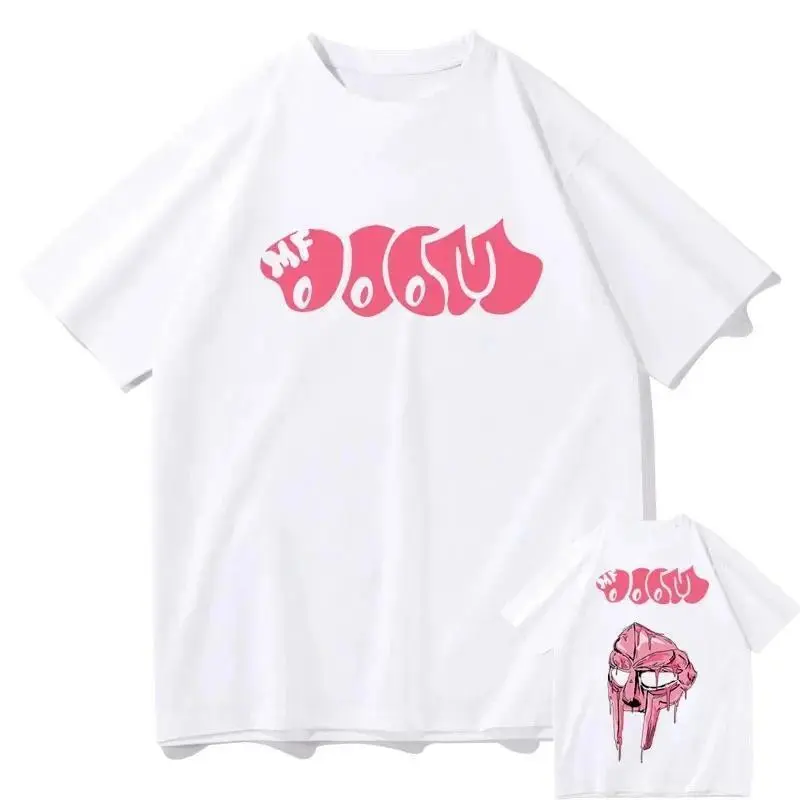 Singer Mf Doom Madlib Madvillain Double Sided Graphic Tshirt Tops Male Hip Hop T Shirt Men Women FleeceT-shirts Fashion