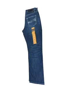 Rock & Roll Denim Men’s Double Barrel Relaxed Fit Stackable Bootcut Jeans – Extra Mobility Denim, Dark Wash 5556