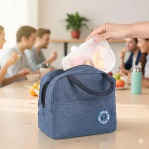 Large Insulated Cooler Tote Bag, Leakproof Double Zipper for Hot & Cold, Lightweight Thermal Bag for Car Camping Beach Groceries, Leak-Proof Compartments & Reinforced Base, On-The-Go Picnic Essential