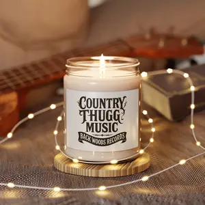 Country Thugg Music Candle | 9oz Scented Soy Jar
