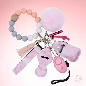 Luxury Beaded Woman's Keychain - 10 Pcs and Gift Box