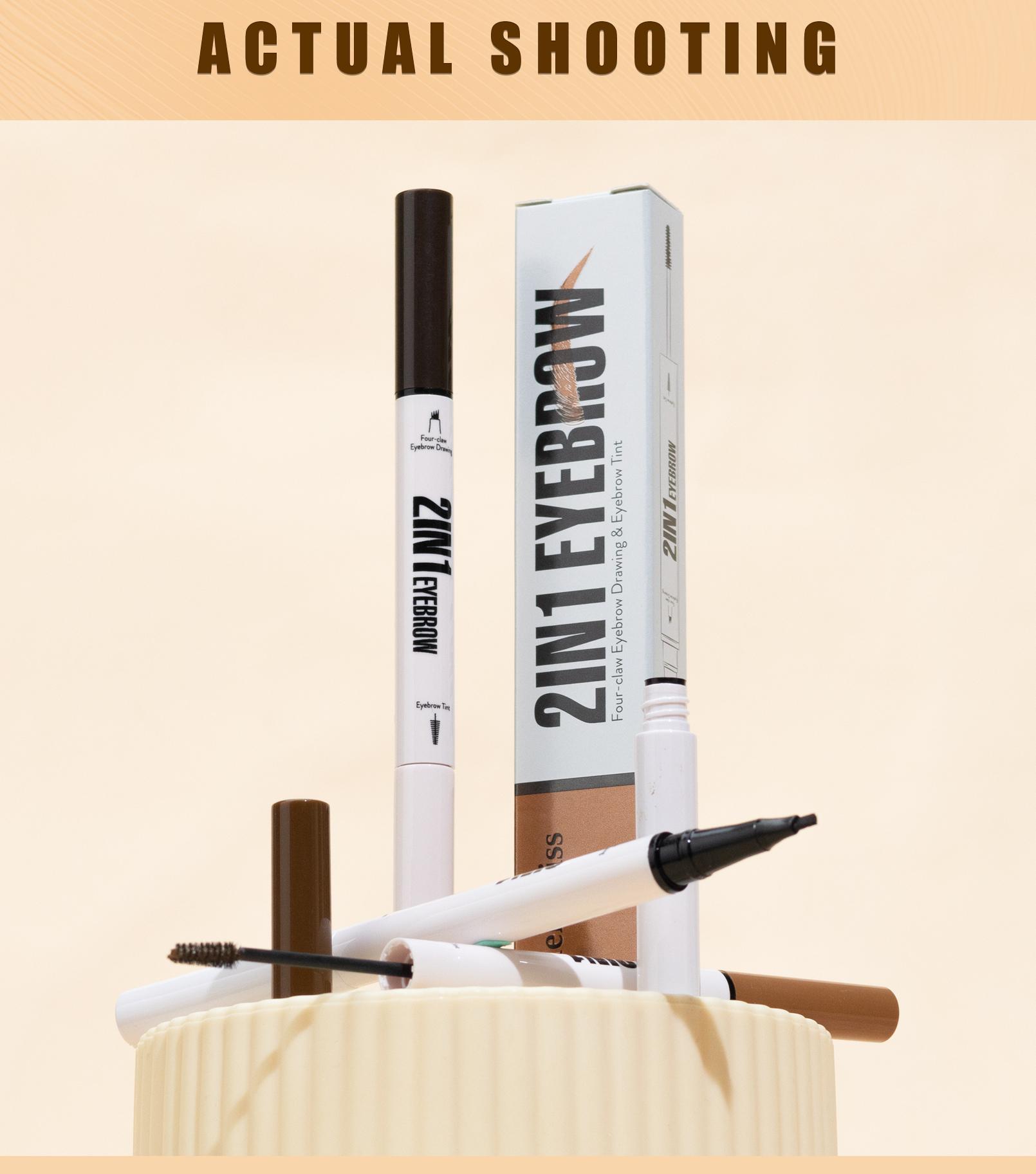 All-New 2-in-1 Eyebrow-Implanting Pencil & Gel—Salon-Grade Quality for 36 Hours of Voluminous, Natural-Looking Brows. Implant 100 Lifelike Brow Hairs in Just 30 Seconds