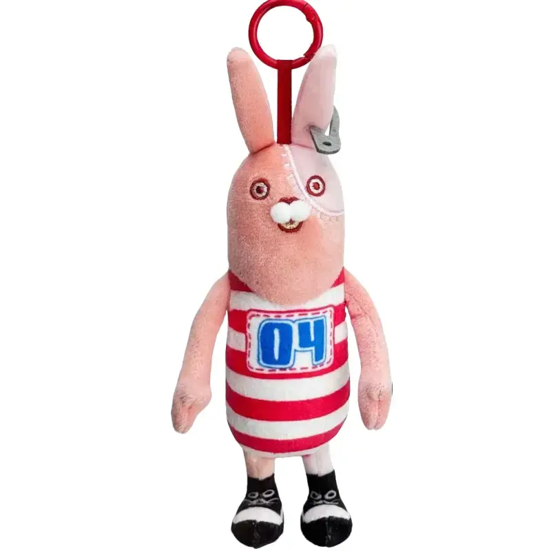 MINISO Usavich Plush Keychain - Cute Cartoon Fugitive Rabbit Charm, Keychain for Bags, Ideal Gift for Anime Fans for Christmas, Halloween, Easter, Thanksgiving