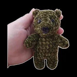 Tiny adorable crocheted bear plushie