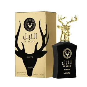 Lattafa Al Noble Ameer Eau De Parfum Spray - Premium Arabian Fragrance with Spicy Woody & Floral Notes 100ml Unisex Perfume