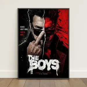 The Boys Butcher Unframed Poster, Vintage Superhero TV Series Wall Art Print, Retro Comic Style Poster, Fan Art Home Decor