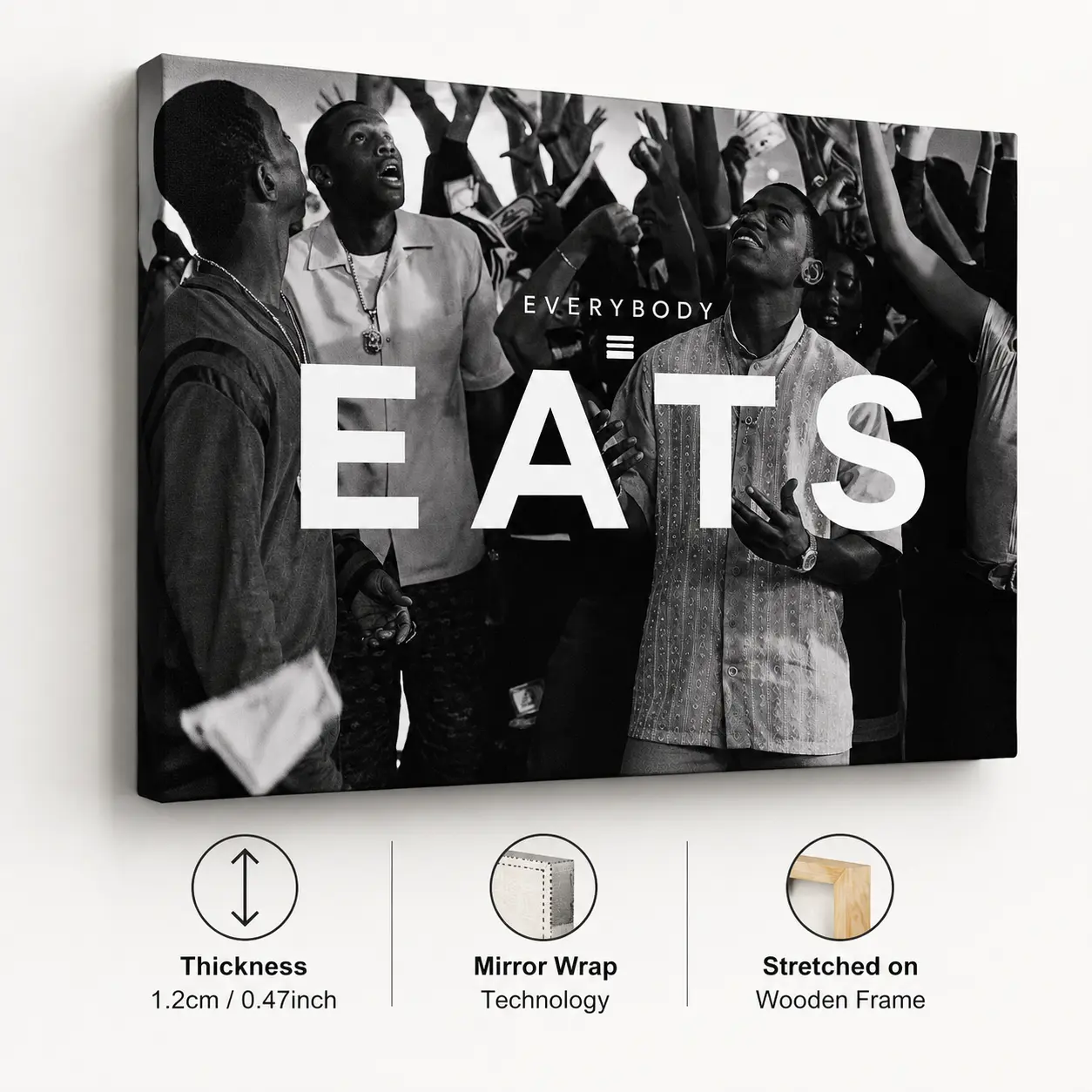 Paid in Full Everybody Eats Cult Classic Movie Poster - Home Decor Artwork for Kids Room, Nursery - Ideal Father's Day Gifts, Hypebeast Room Decor Wall Art